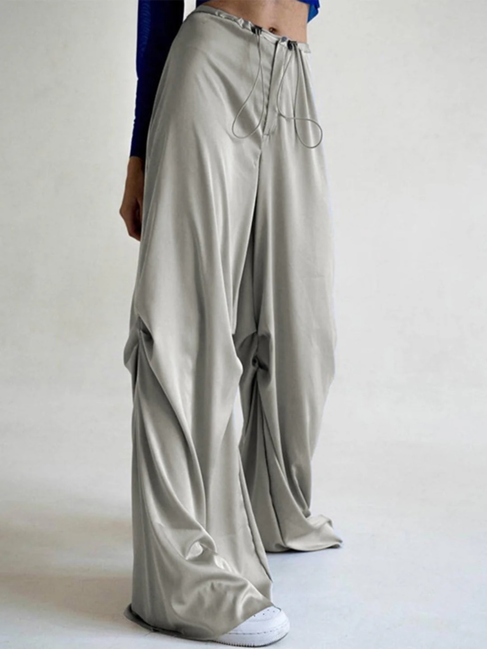NWT Commense Oversized Satin Wide Leg Pants